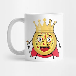 King Pizza  - Funny Character Illustration Mug